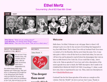 Tablet Screenshot of ethelmertz.com